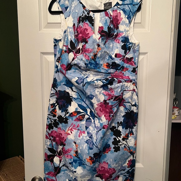 Adrianna Papell floral dress 14 - Picture 3 of 8